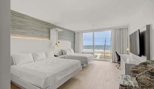 Habitación Premium, 2 camas de matrimonio, vistas al mar