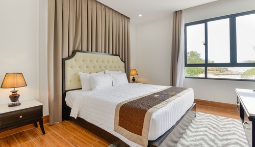 Suite estudio de lujo, balcón, vistas al mar