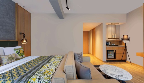Habitación Club, 1 cama de matrimonio grande (Private Garden)