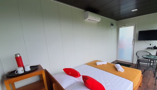 Cabaña Deluxe, 1 cama doble, vistas a la montaña, en la zona del jardín