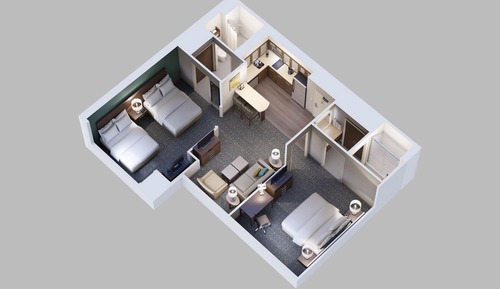 Suite, 2 habitaciones, accesible para personas con discapacidad, cocina (Business Lounge Access)