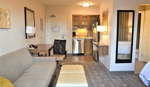 Suite estudio, 1 cama de matrimonio, cocina