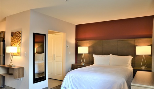 Suite estudio, 1 cama de matrimonio con sofá cama, cocina