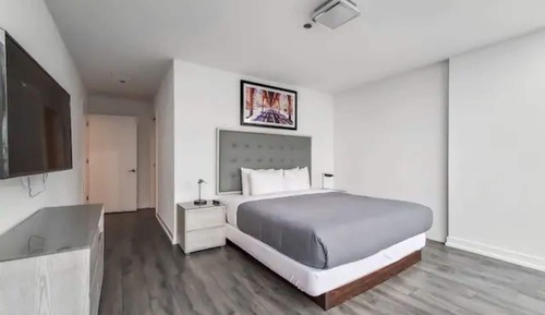 Habitación Deluxe, 1 cama de matrimonio con sofá cama, vistas a la ciudad