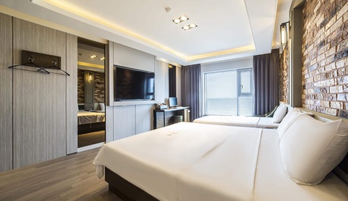 Habitación Premium con 2 camas individuales, no fumadores, vistas al mar