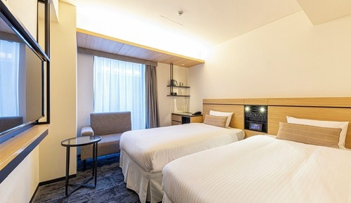 Habitación económica con 2 camas individuales, no fumadores (2 Beds for 1 People)