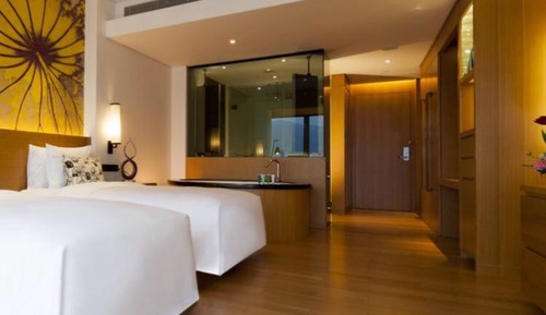 Habitación Signature con 2 camas individuales, vistas al lago