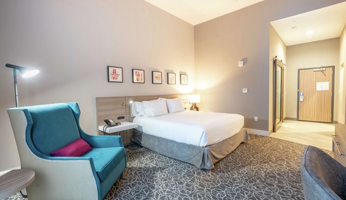 Habitación, 1 cama de matrimonio grande, accesible para personas con discapacidad, bañera