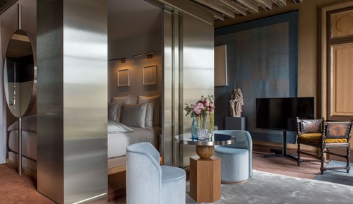 Suite Deluxe, 1 cama de matrimonio grande, cocina básica, vistas al jardín