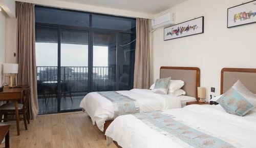 Habitación Deluxe con 2 camas individuales, vistas a la ciudad