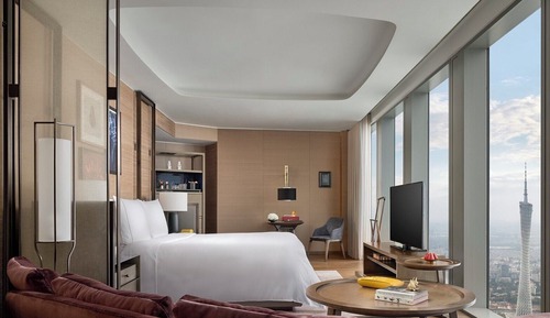 Habitación Premier, en una planta alta (Canton Tower View)