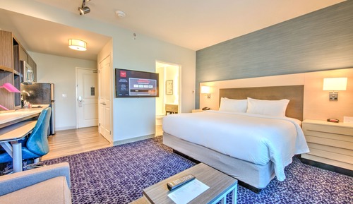 Estudio, 1 cama de matrimonio grande con sofá cama (Hearing Accessible)