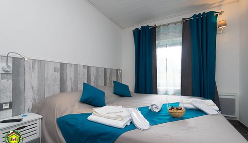 Habitación con 1 cama doble o 2 individuales, baño privado (La rigole)