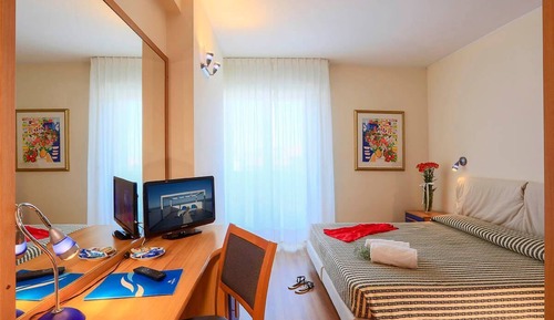 Habitación individual clásica, balcón, vistas parciales al mar