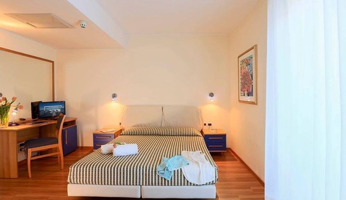 Habitación clásica doble, balcón, vistas parciales al mar