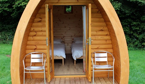 Cabaña, baño compartido (camping pod)