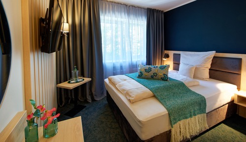Habitación individual clásica, 1 cama doble, no fumadores, baño privado