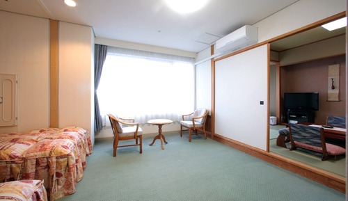 Habitación con 2 camas individuales, fumadores (Japanese Western Style)