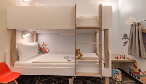 Habitación familiar, varias camas