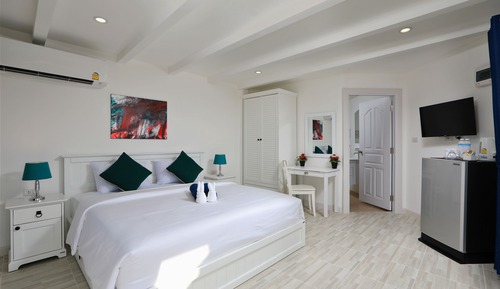 Habitación Deluxe, 1 cama de matrimonio grande, vistas al mar