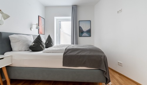 Suite, 1 cama de matrimonio con sofá cama, vistas al patio (limehome Leipzig Jahnallee | Suite L )