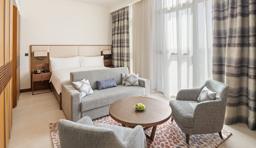 Suite estudio, 1 cama de matrimonio grande, fumadores, cocina