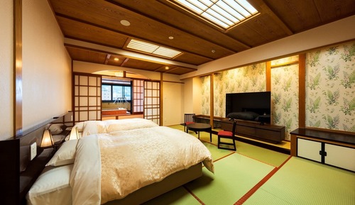 Habitación, no fumadores (Japanese-Western, Semi-Open-Air Bath)