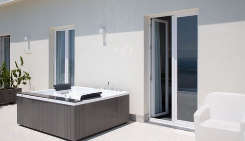 Habitación exclusiva doble, terraza, vistas al mar