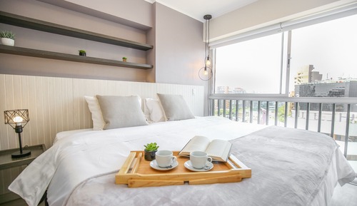 Business Apartment, 1 King Bed with Sofa bed, Kitchen