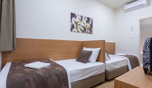 Habitación económica con 2 camas individuales, baño privado
