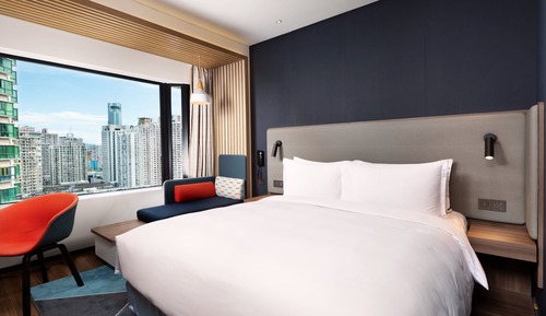 Habitación estándar, 1 cama de matrimonio grande, vistas a la ciudad