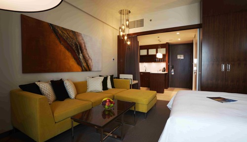 Estudio, 1 cama de matrimonio, vistas a la ciudad (Spacious)
