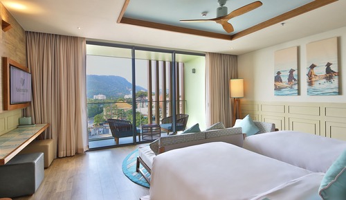 Suite Deluxe, 2 camas individuales, vistas parciales al mar (Fusion)