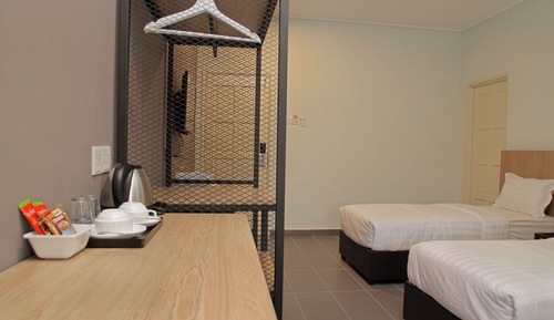 Habitación económica con 2 camas individuales, 2 camas individuales, baño privado