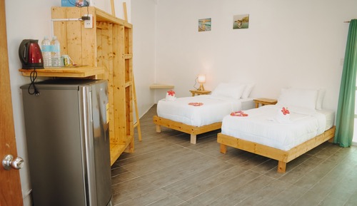 Habitación cuádruple Deluxe, vistas al mar