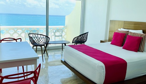 Suite estudio panorámica, balcón, vistas a la playa