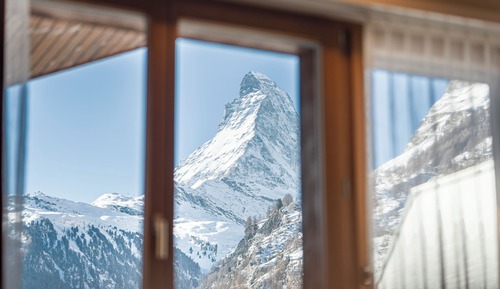 Habitación doble, 1 cama doble, vistas a la montaña (Grand Lit Matterhorn)