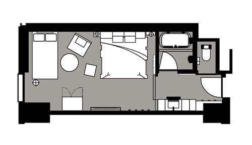 Habitación doble superior, 1 cama de matrimonio grande con sofá cama, no fumadores (Triple)