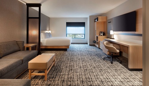 Habitación de diseño, 1 cama de matrimonio grande con sofá cama (Shower)