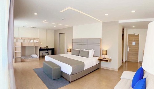 Habitación cuádruple familiar, varias camas