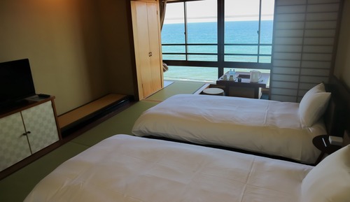 Habitación estándar con 2 camas individuales, vistas al mar