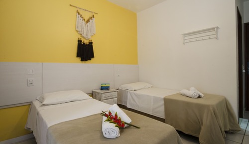 Habitación con 1 cama doble o 2 individuales