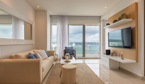 Apartamento clásico, 1 cama doble, baño privado, vistas al mar