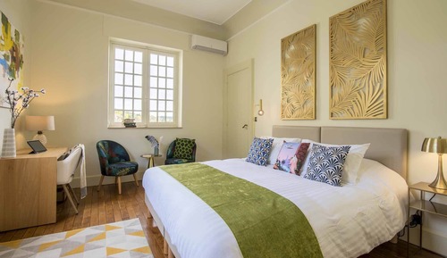 Habitación estándar doble, baño privado, vistas al jardín (Chambre 1)