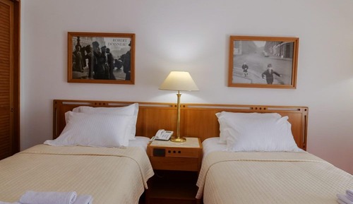 Habitación estándar con 2 camas individuales, vistas a la montaña