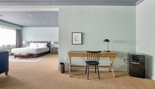 Estudio, 1 cama de matrimonio grande con sofá cama