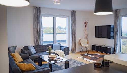 Ático Deluxe, 3 habitaciones, vistas a la ciudad