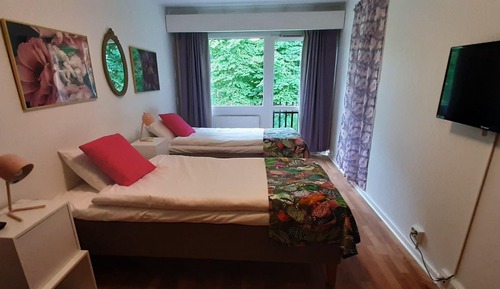Habitación con 1 cama doble o 2 individuales (French Balcony, Forest View)