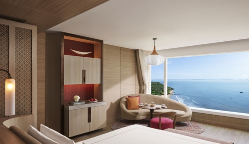 Habitación Deluxe, 1 cama de matrimonio grande, vistas al mar
