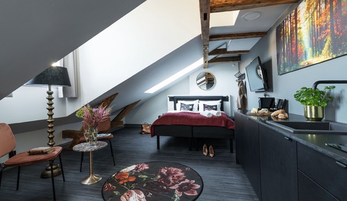 Habitación doble, cocina